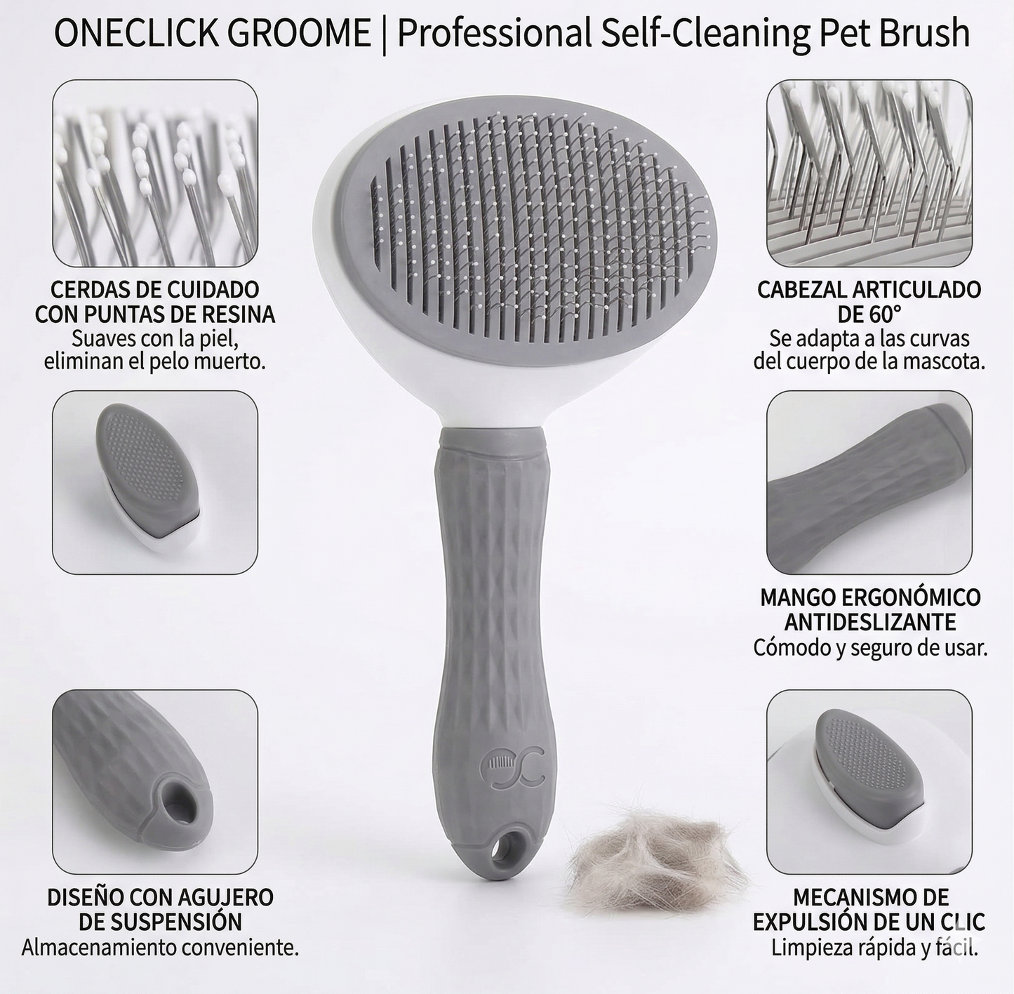 OneClick Groome Peine para Mascotas